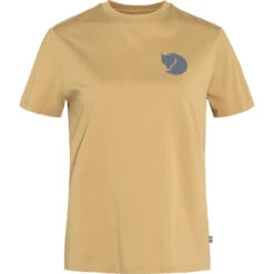 Fjallraven FJÄLLRÄVEN FOX BOXY LOGO TEE W DUNE BEIGE 23