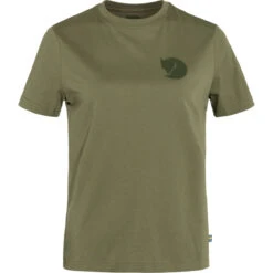 Fjallraven FJÄLLRÄVEN FOX BOXY LOGO TEE W GREEN 23