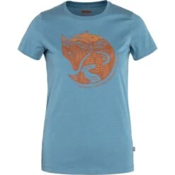 Fjallraven FJÄLLRÄVEN ARCTIC FOX PRINT T-SHIRT W DAWN BLUE-TERRACOTTA 23